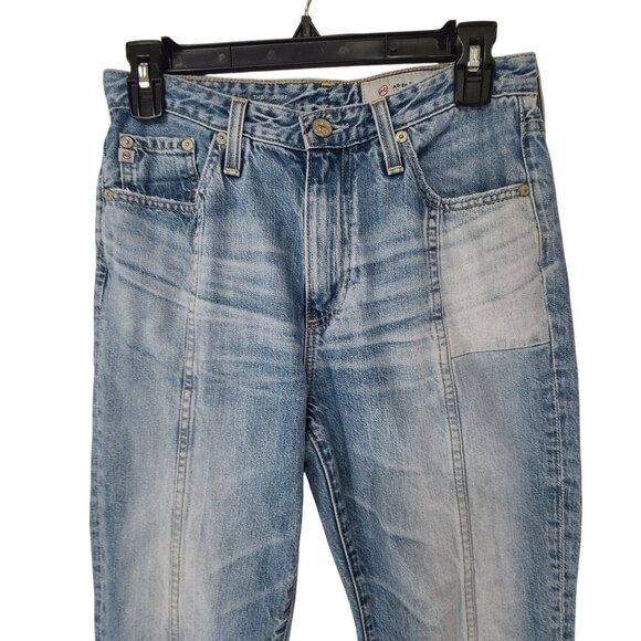 AG Distressed AG-ED DENIM patchwork jeans Denim pants Indigo 3-0430G∞ Size 27 - Picture 3 of 8